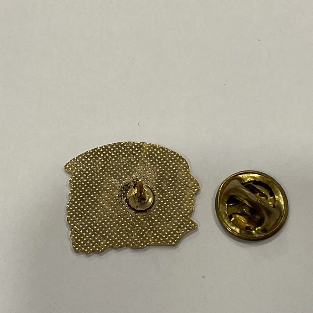 Vintage Enamel Indian Chief Tac Pin 1”